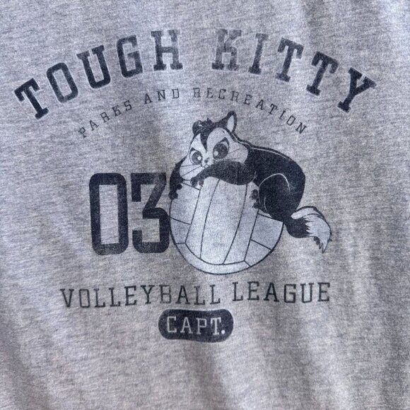 Looney Tunes Vintage Y2K Tough Kitty Volleyball League Ringer Babydoll Tee M - Picture 5 of 7